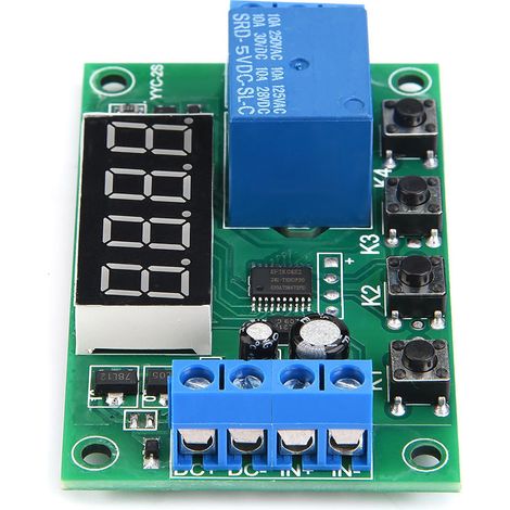 Module relais monocanal YYC-2S, temporisateur de déclenchement marche/arrêt, 5 V, 12 V, 24 V (1/4)