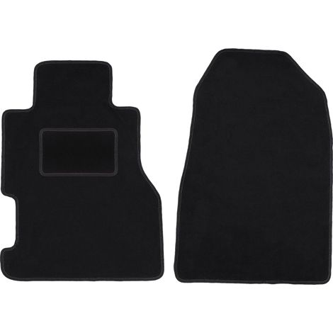 Alfombrillas delanteras negras para Honda Civic VII 3 puertas hatchback, coupé (2001-2005)