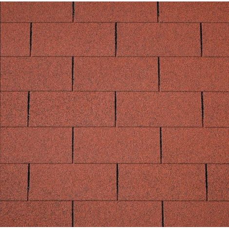 Easy Rechteck-Dachschindeln ziegelrot 80 x 33,6 cm Schindel Dach Dachschindel