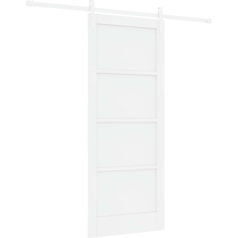 Maison Exclusive - Schiebetür Weiß 83 x 202 cm Massives Kiefernho