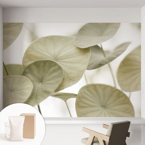 Papier peint intissé avec imprimé pour intérieur moderne application facile a motif - Colle incluse gratuite Élégance naturelle 152x104 cm (1/5)