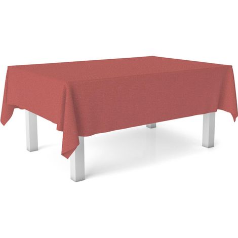 Nappe Toile cirée Anti-Taches Lavable rectangulaire 180x140 Rouge (1/3)
