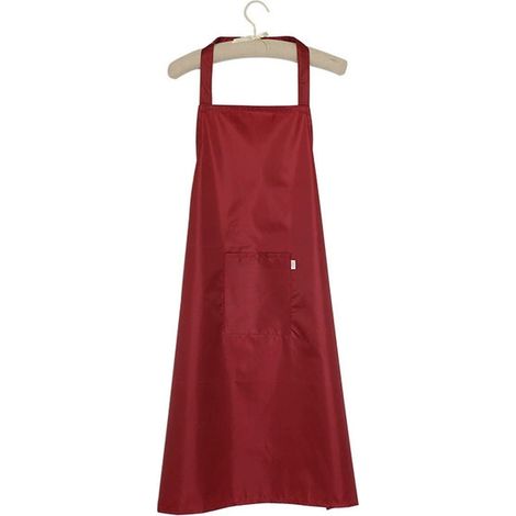 1 tablier imperméable, en caoutchouc et vinyle, 71 x 95 cm, rouge bordeaux, avec grande poche, pour cuisine jardin atelier (1/5)