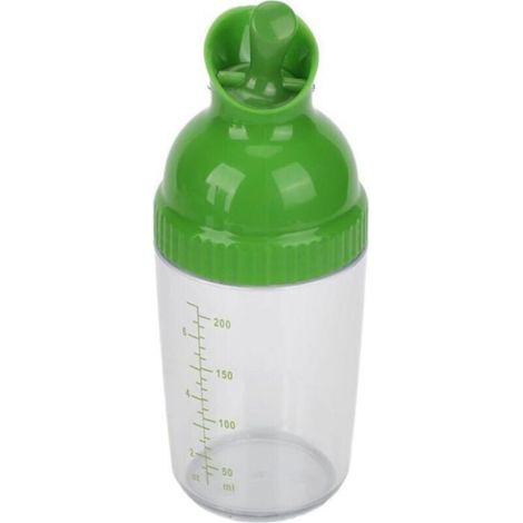 Récipient à vinaigrette, empêche les fuites, résistant aux gouttes, shaker à vinaigrette de 200 ml pour la cuisine(vert) (1/4)