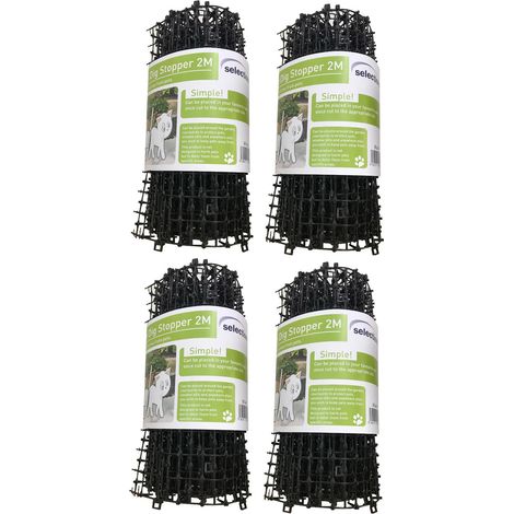 Set of 4 x Plant Prickle Strip Dig Stopper Anti Dog and Cat Protection (2m x 30cm)