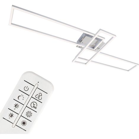 LED Deckenleuchte dimmbar Fernbedienung CCT Timer Memoryfunktion 55W Briloner