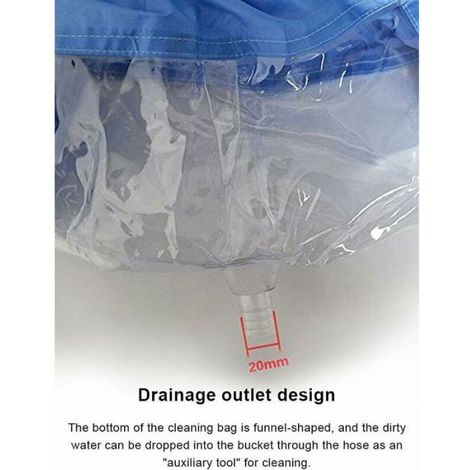 Couvercle de nettoyage pour climatiseur, protection anti-poussière pour machine de nettoyage mural (1/5)