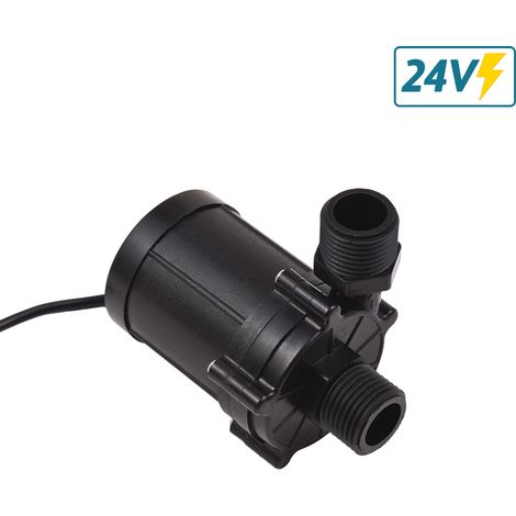 Pompe à eau submersible DC 24V 90 Degrees Low Noise Mini Immersion Pump 12m Lift Brushless Motor 700L/H Boost Water Pump for Desktop Dishwasher / Fountain Aquarium / Water Heater--Trimec (1/5)