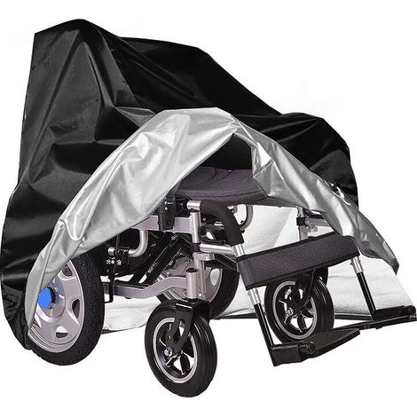 Housse imperméable pour fauteuil roulant, lourde, indéchirable, housse de protection Oxford pour l'extérieur (100 x 75 x 100 cm)