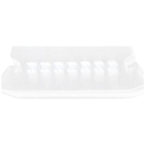 100 klare, glatte und professionell aussehende Etiketten zum Abheften, für Lesezeichen und Taschen – ideal für Bastelarbeiten und Büro. – 7,7 x 3 cm (1/4)
