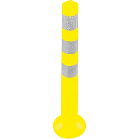 Bolardo flexible 750mm altura y 80mm diámetro incluye 3 tornillos BA30000 Amarillo (1/5)