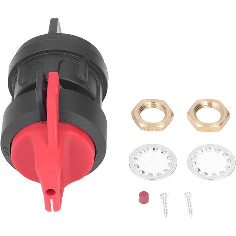 Interrupteur de coupure de batterie rotatif 12V 300A, coupe-circuit à bouton pour bateau, voiture, camping-car et yacht, anti-fuite, protection électrique. (1/5)