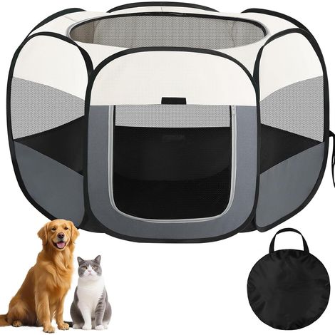Parc pour Chien, Parc Chaton Pliable, Cage Chien Chat Interieur Exterieur (1/5)