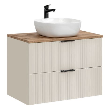 Meuble vasque à poser 80 cm - Georgia Cashmere - Livraison gratuite