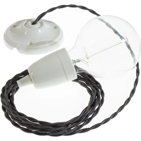 Lampada a sospensione Creative-cables tm26 porcellana 50 cm (1/3)