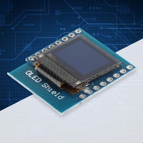 Écran OLED 0.66 pouce HW-699 pour D1 Mini ESP8266, affichage numérique pour Arduino et projets DIY (1/5)