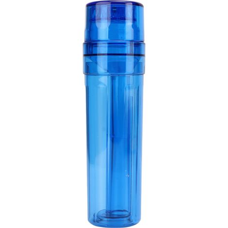 Broyeur à herbes transparent, portable, petit, lavable et amovible, bleu. (1/5)