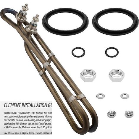 Élément chauffant universel Flo-Thru 5,5 kW 240 V pour spas Balboa, chauffages électriques ou piscines (1/5)