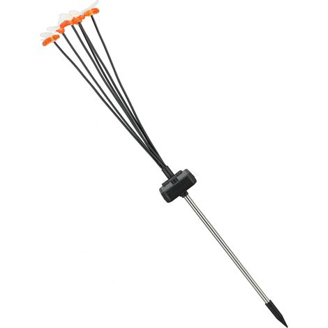 Lampe solaire LED décorative à 6 têtes, 600 mAh, pour jardin et pelouse, avec éclairage oscillant et couleurs variés. (1/5)