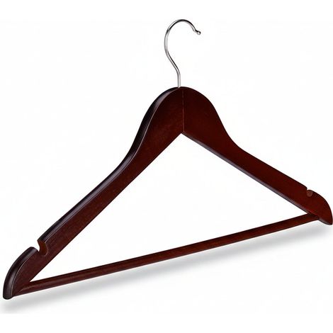 Set 10 grucce in legno con traversa marrone 1300007303