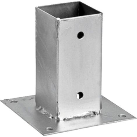 NORTENE anclaje valla metalico 9x9x15cm , Anclaje metálico para vallas de madera Tamaño 9x9 cm Altura 15 cm. (1/5)