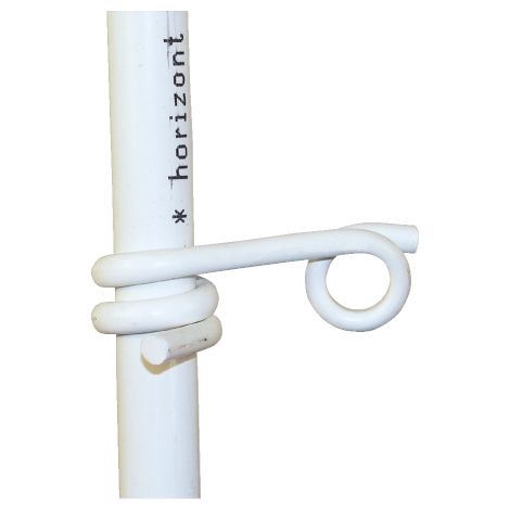 Horizont – Lot de 50 isolateurs œillets en plastique pour piquets ronds 12 mm – Fixation sécurisée pour rubans 12 mm et cordes 6 mm – Idéal pour clôtures électriques