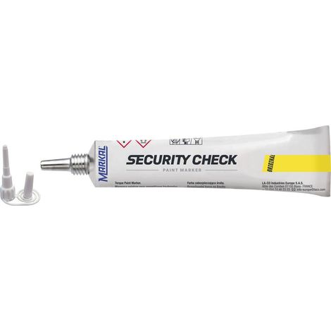 Pennarello per controlli di sicurezza, giallo, 50 ml