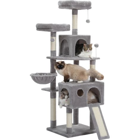 Arbre à chat, design multi-niveaux, construction robuste (1/2)