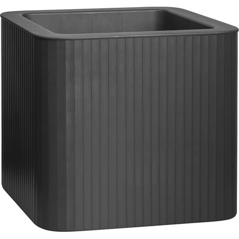 Jive Carree Stripe 40cm Jardinière - Anthracite
