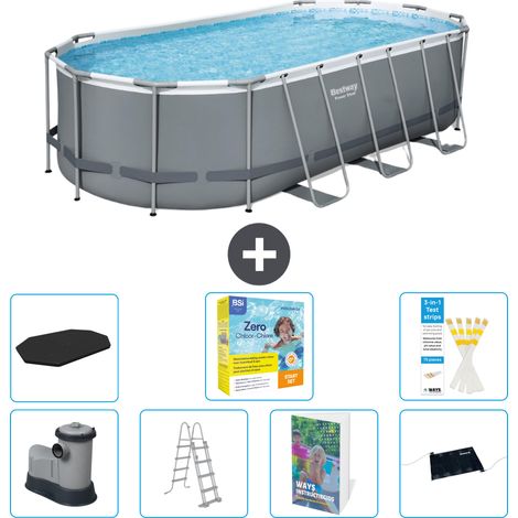 Bestway Power Steel Oval - 549x274x122 cm - 8-teilig S582