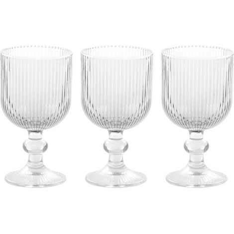 DI.MO Set 3 Calici Pillar CC 260 Vetro Trasparente (1/3)