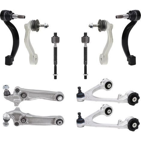 KIT BRACCIO OSCILLANTE 10 PEZZI COMPATIBILE CON JAGUAR XF II (X260) 2.0 D 05.2015 - / Kit Sospensione Completo OE/OEM / Bracci Oscillanti + Testine Sterzo / Sostituzione Diretta OEM