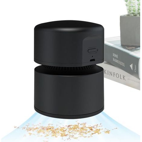 Aspirateur de Bureau - 2 Vitesses Rechargeable sans Fil,Aspirateur de Bureau Portable Mini,pour Poussière Miettes Chutes de Papier Poils d'animaux Maison Appartement École Dortoir Lieu de (1/5)