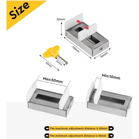 4 Pcs Fenêtre Coulissante Fermeture Serrure de Fenêtre Réglable Serrures de Fenêtre Coulissante Serrure de Sécurité pour Enfants avec Clé Arrêt de Fenêtre Coulissante Argent (1/5)