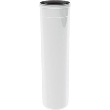 Tuyau de fumée Burgerhout Twinsafe ø80 125mm l 250mm PP concentrique blanc
