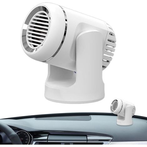 Chauffage de Voiture, Chauffage de Voiture Portable 12 V, désembueur et dégivreur de Pare-Brise 2 en 1 à Chauffage/Refroidissement Rapide, se branchant sur l'allume-Cigare de la Voiture