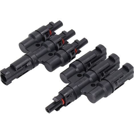 Connecteur solaire T4 2 pièces, câble parallèle pour panneaux, coupleur diviseur avec outil de montage DIY (1/5)