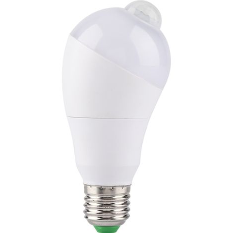 350° drehbare E27 7W LED-Lampe mit Bewegungsmelder, Kaltweiß, für Flur und automatische Beleuchtung (1/5)