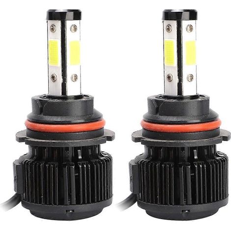 Stück 9007 LED-Autoscheinwerferlampen 6000K Kaltweiß Fern-/Abblendlicht Umrüstsatz