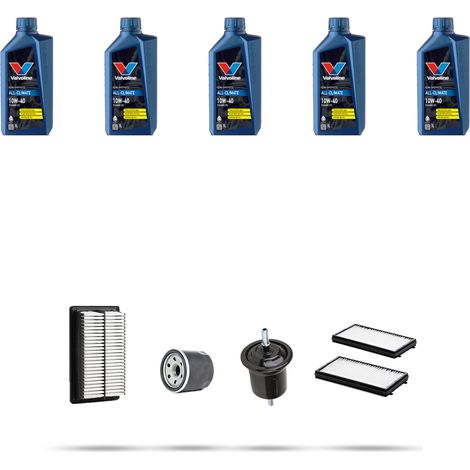 Kit tagliando 4 FILTRI e 5L OLIO compatibile con Hyundai Santa FE I 2.7 v6 127kw dal 2000 (1/5)