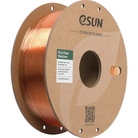 3D-Druckerfilament esun pla clear rainbow Durchmesser 1,75 mm 1 kg