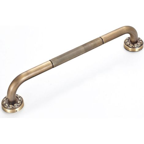 Toilet Grab Bar, Retro Brass Handle, Bathroom Safety Bars, Wall Carved Stair Handrai,50Cm (1/5)