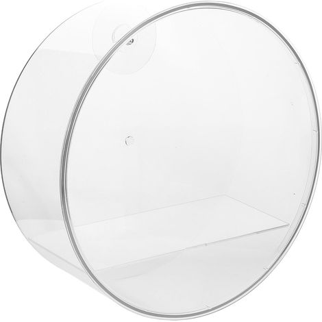 Vitrine de Collection Ronde Murale en Plastique, Vitrine pour Figurines Miniatures, Transparente, Anti-poussière, pour Objets de Collection et Jouets, Rangement et Affichage (1/5)
