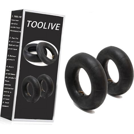 Lot de 2 chambres à air 15x6.00-6 – Pneumatique avec valve coudée – Résistance à la perforation – Pour tracteur de pelouse et tondeuse (1/5)