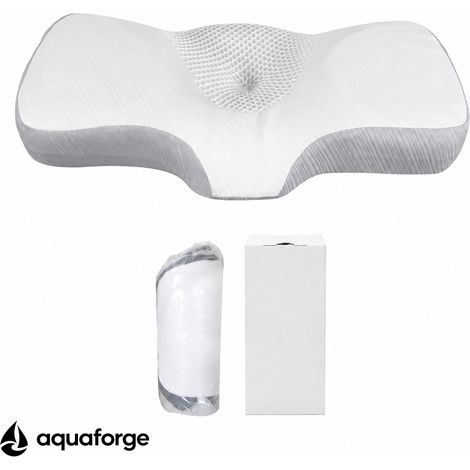 Almofada Cervical Ergonómica Espuma Viscoelástica Capa Removível 67 x 35 x 12 cm (1/5)
