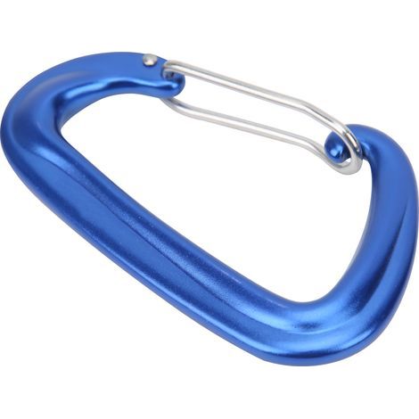 Mousqueton en aluminium robuste pour hamac, balançoire, camping et équipement extérieur - Bleu (1/5)