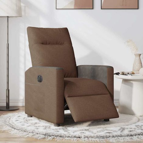 Maison Exclusive - Relaxsessel Elektrisch Braun Stoff