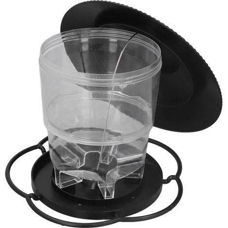 1-Liter-Vogelfutterspender – Tragbares Pavillon-Design aus transparentem ABS-Kunststoff, leicht zu befüllen und langlebig (1/5)