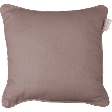 Coussin Passepoil Uni Panama Noisette 60 x 60 cm