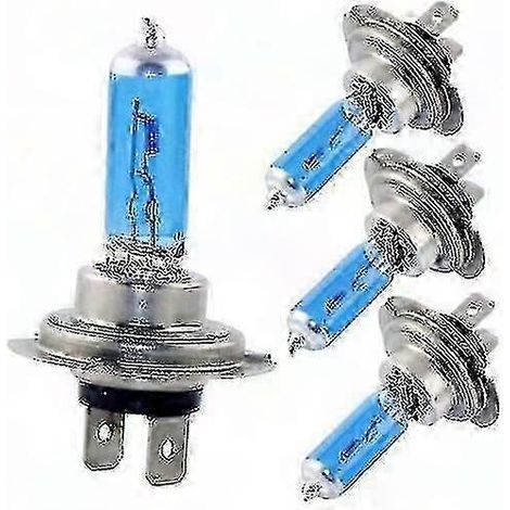 Paire de 10 ampoules H7 100W 8500K Blanc Xenon Effet HID 12V, éclairage auto puissant, feux de route et croisement, kit de remplacement haute luminosité (1/5)